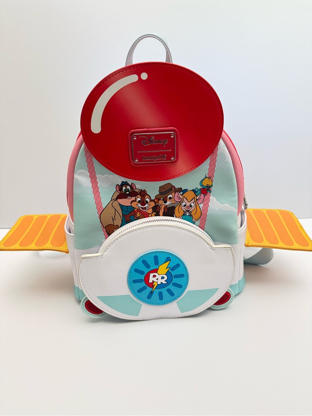 Loungefly Red, White, Mint Chip 'n' Dale Rescue Rangers Mini Backpack